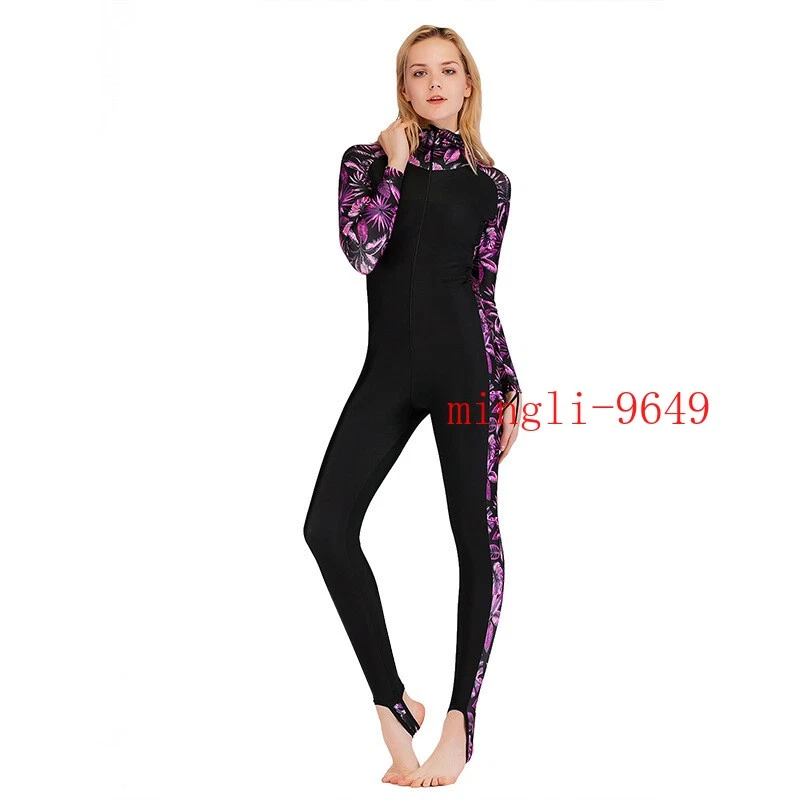 Traje de neopreno buceo manga larga traje de baño con capucha cuerpo completo piel natación buceo traje moda Foto 4 de 4