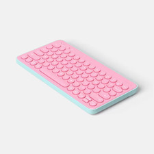 HeyDay Compact Wireless Keyboard Bluetooth  USB Wireless Receiver - PINK