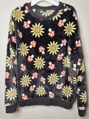 Cold Crush Sunflower Mushroom Soft Pullover Sweater