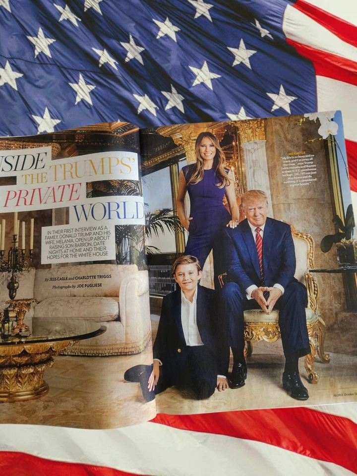 Donald Trump PEOPLE MAGAZINE Oct 12, 2015 At Home With The Trumps READ DESC. - Image 2 of 4