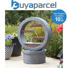 Image of Smart Garden Solar Omega Cascade Garden Water Feature Fountain Waterfall Modern