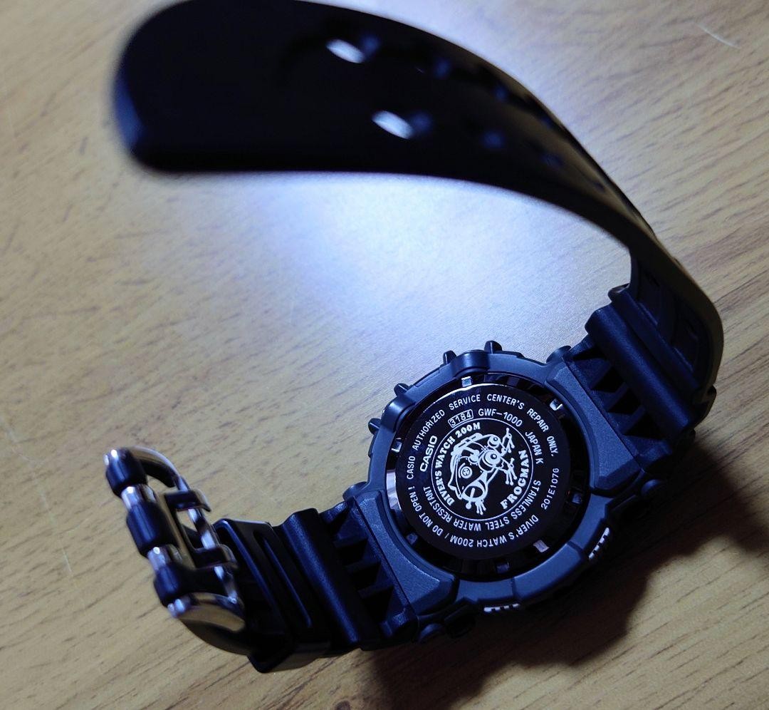 Casio G-SHOCK Frogman Solar Radio Watch GWF-1000-1JF Digital Diver Tide image 4