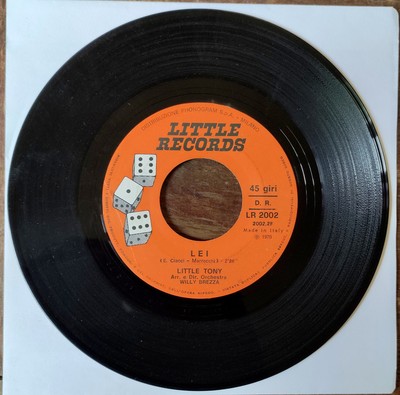 LITTLE TONY LA SPADA NEL CUORE Disco Vinile 45 NO COVER '70 Leggere Descrizione 