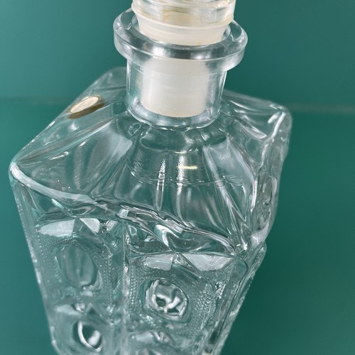 Vintage Klarglas Dekanter Flasche Made in Austria rechteckig - Bild 7 von 19