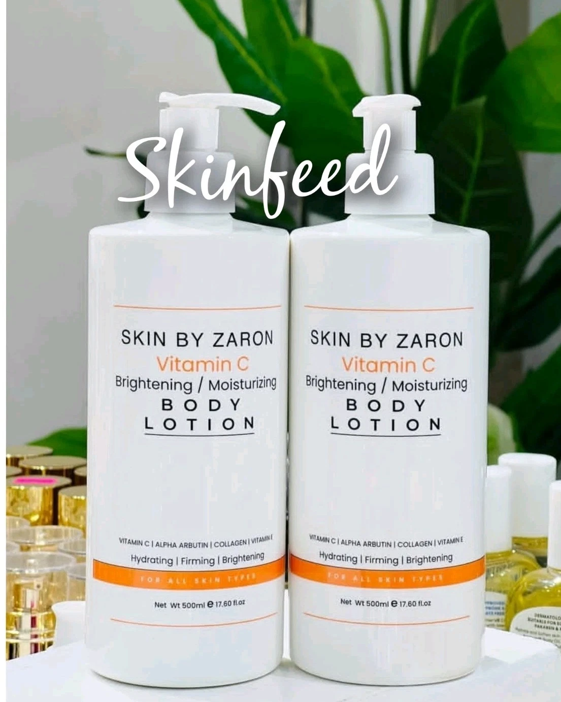 Skin by Zaron Vitamin C Brightening and Moisturizing Body Lotion 500ml X1