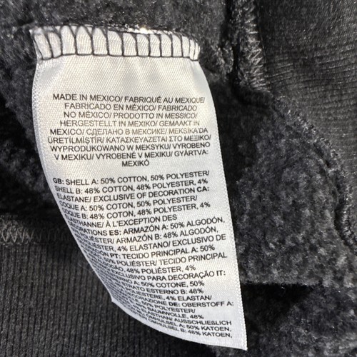 North face Mens Hoodie Large gray Outdoor Hiking GorpCore Y2K Spellout Big Logo - Picture 9 of 12