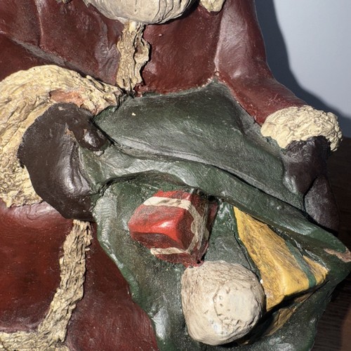 Creech 6" signierter Weihnachtsmann Beutel Spielzeug Regal Sitter selten Rarität - Bild 3 von 13