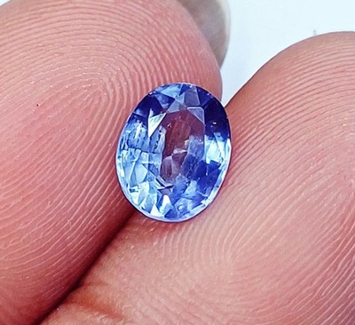 100% Natural Blue Sapphire 1.75 Ct Oval Shape Loose Gemstone Certified