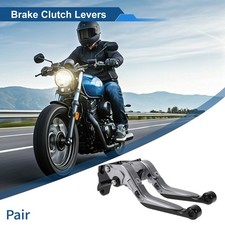 1Pair Adjustable Short Long Brake Clutch Levers for Yamaha WR125X Titanium Black