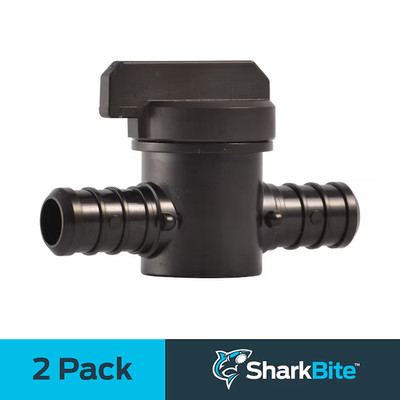 SharkBite 1/2-in PEX Barb Polymer Ball Valve 2 -Pack