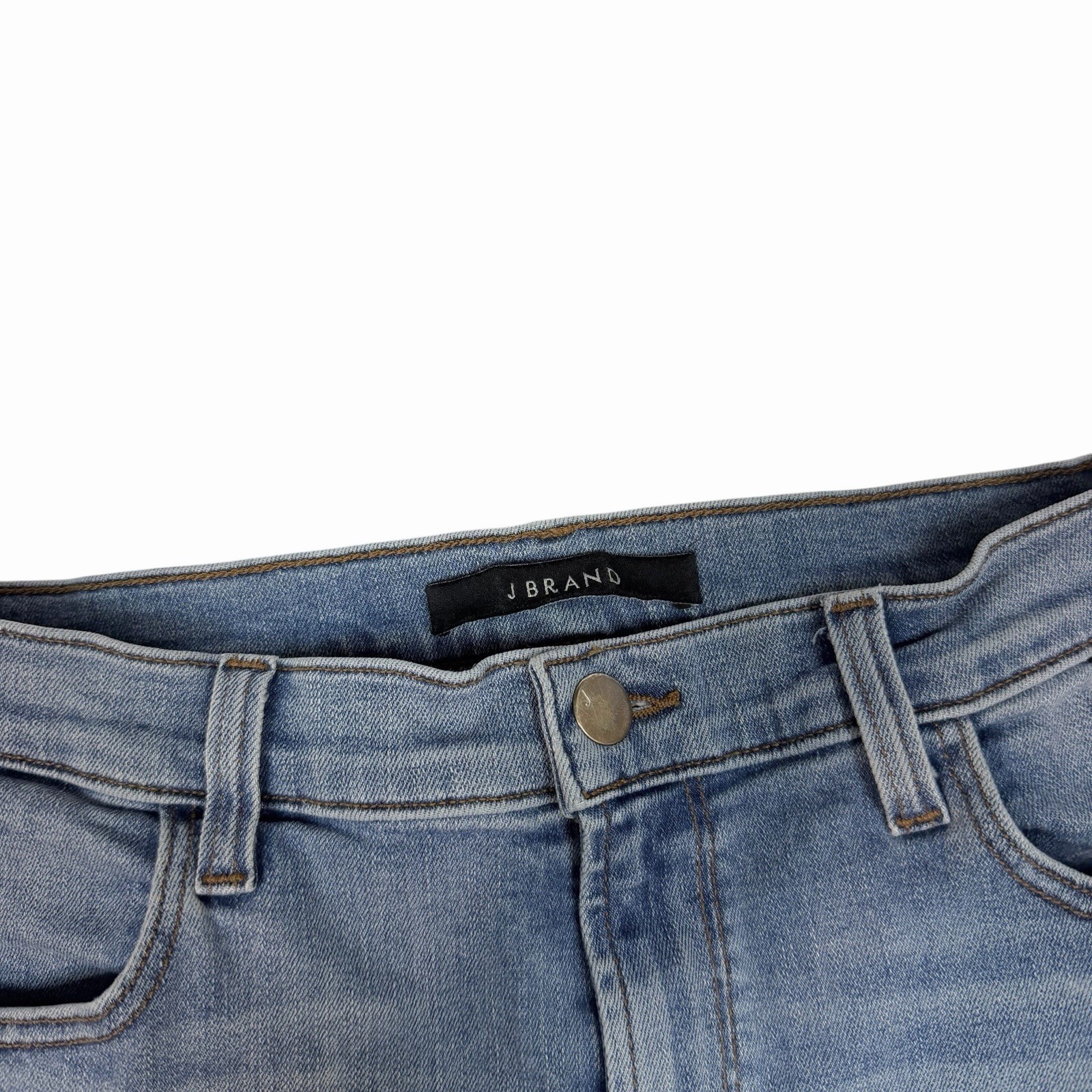 J Brand Maria High Rise Skinny Jeans Size 31 Waist Everlasting Wash JB000361 image 7