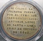 1843 PCGS MS62 Mexico Medal Grove-87b General Santa Anna Military Valor Finest 1 — photo 5
