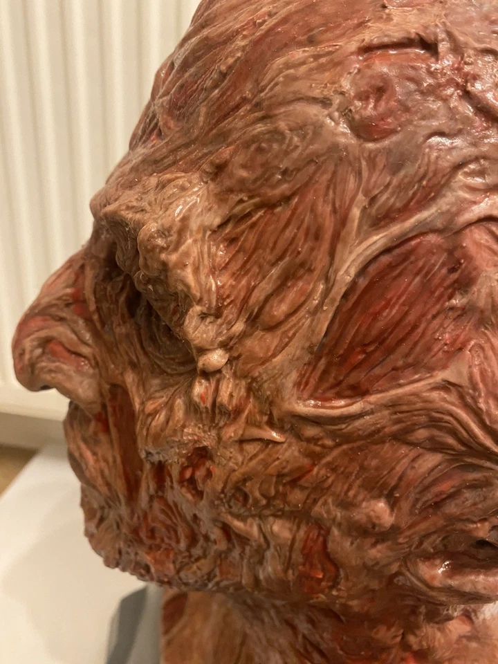 Freddy Krueger Platinum Silicone Mask and left hand glove . Elm street. - Image 3 of 4