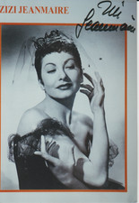 Zizi Jeanmaire, orig sign Foto