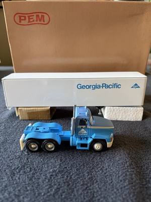 #ad #ad PEM Georgia Pacific Die cast Tractor Trailer; 1 64 Model M71507 New In Box. $70.00