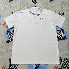 Nike Dry-Fit Golf Victory Sports Golf Men's L Polo Shirt White DH0822-100
