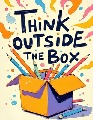 Think Outside The Box: Creative Drawing Book: Creative Challenges For Couples, F