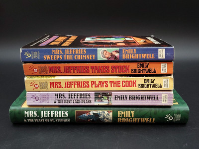 Lot of 5 Mrs. Jefferies Victorian Murder Mystery Books By Emily Brightwell