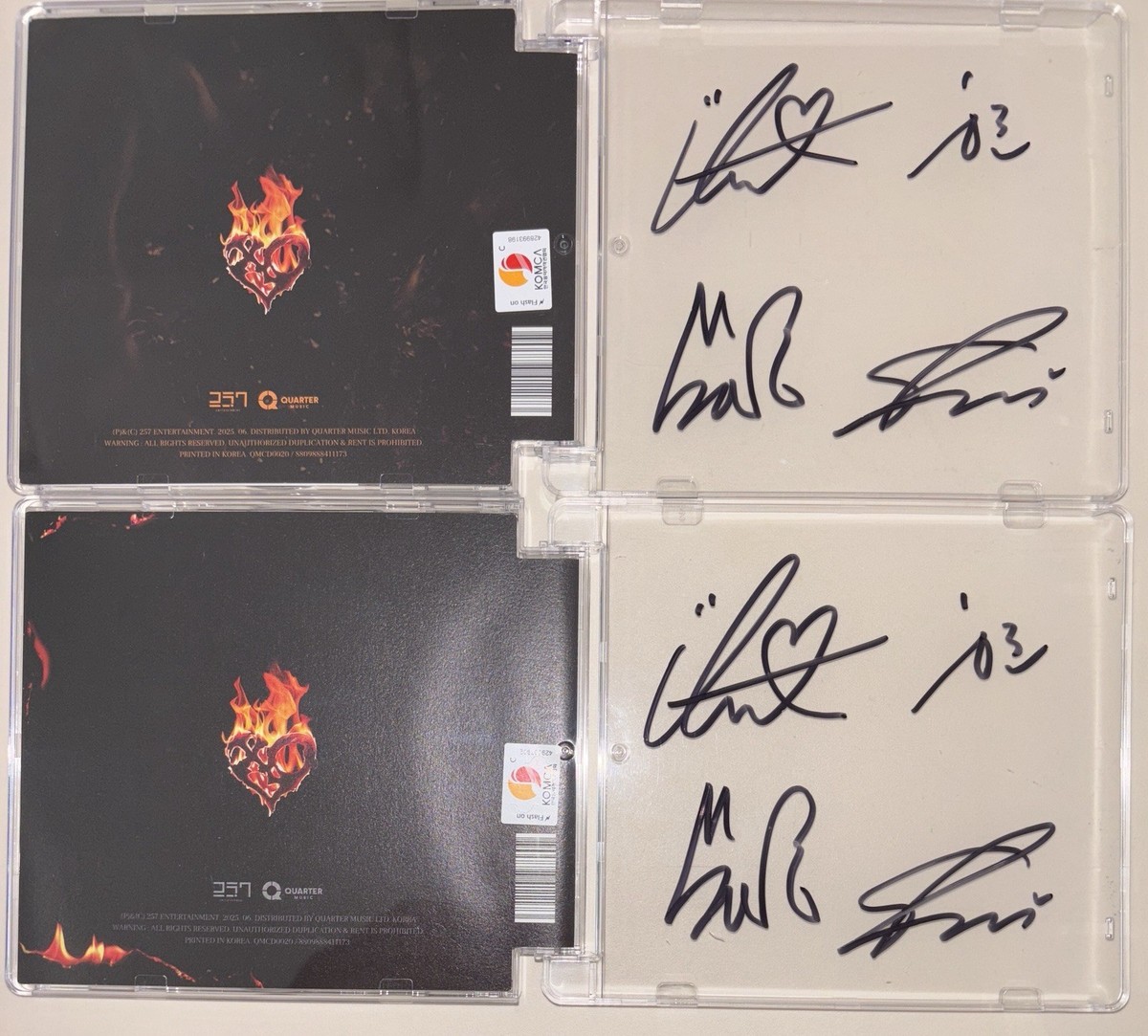 xlov 全員直筆サイン入りアルバム XLOV [I ONE] All Member Autographed Signed Album Both Ver Full Set
