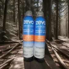 Zevo On-Body Mosquito + Tick Repellent Odorless Spray 6 Oz Lot Of 2