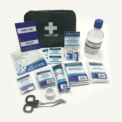 QUALICARE MEDIUM REISE IM AUTO TASCHE TASCHE PREMIUM CAMPING NOTFALL ERSTE HILFE SET