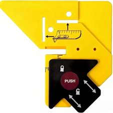 Precision Miter Marking Tool for Trim Carpentry Measuring and Angle Layout