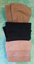 Vintage Stockings Nylons Lot 3 pr Worn Used Thigh Over Knee High K9