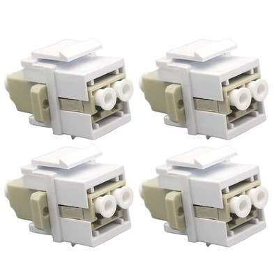 LC LWL Koppler 4er Pack für OS1 OS2 kompatibel für APC Polish Interface