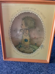 Vintage Hallmark Scene Setters Home Decor Picture