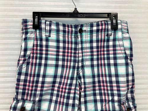 Arizona Jean Co. Boys Plaid Cargo Shorts Husky Sizes 14 - Picture 2 of 11