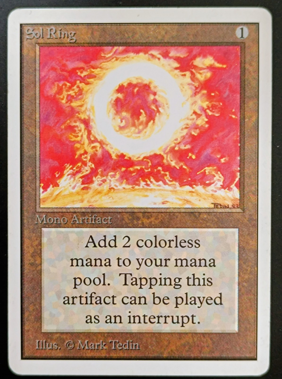 Magic the Gathering - 1 x Sol Ring - Unlimited Edition - Mtg - Old School