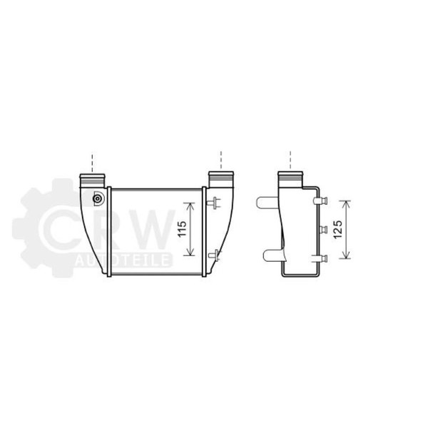 LadeluftküHler FüR Audi A4 Avant 2.0 TDI Bj.04-08-image