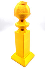 Replica Golden Globe Award -Full Size 11" 3D Printed Trophy in Silk Gold PLA