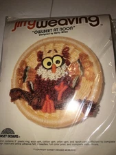 Vintage Jiffy Weaving Owlbert at Noon needlework crewel embroidery kit 3418