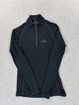 Millet Performance Compression 1/4 Zip Base Layer Pullover (Women's Large) Black
