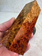 Stabilized Amboyna Burl Turning Blank | Duck or Game Call Blank | SAB 985