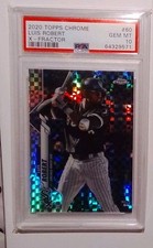 TOPPS CHROME 2020 LUIS ROBERTS X-FRACTOR ROOKIE PSA 10 WHITE SOX