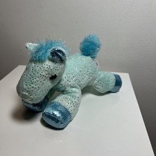 Aurora World Plush - Mini Flopsie - FANTASY PONY Blue 8"