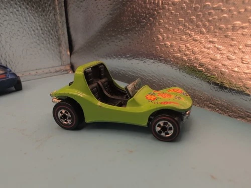 Vintage Hot Wheels 1970 Dune Daddy Green Flowers Nice Redlines