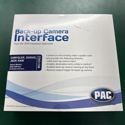 BCI-CH21 NAV VIDEO BYPASS ADD CAMERA 07-18 CHRYSLER DODGE RAM JEEP WRANGLER New