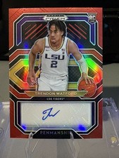 2021 Prizm Draft Picks College Penmanship Red 25/199 Trendon Watford Auto 1pe9