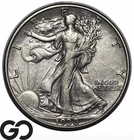 1938-D Walking Liberty Half Dollar *Better Denver Issue* XF++