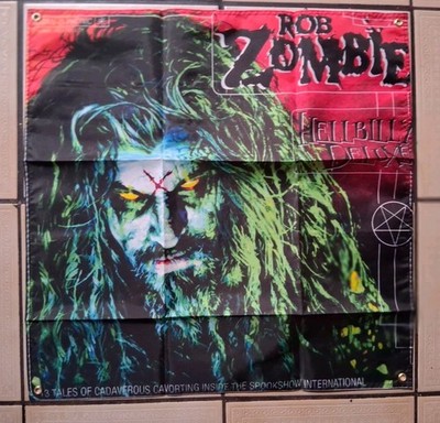 Rob Zombie Hellbilly Deluxe 2x2ft Banner Flag Poster 
