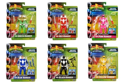 Mighty Morphin Power Rangers Re-Ignition 6x: GREEN RED BLUE BLACK PINK YELLOW 
