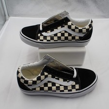 Vans Old Skool Primary Checkerboard Black White Shoes Women 7 Men 5.5 NIB