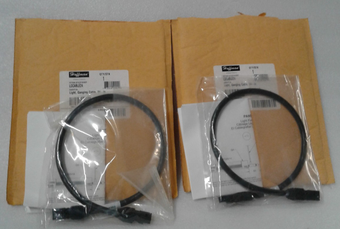 Lot of 2 Hoffman LGCABLE24 Light, Ganging Cable, 24-in 19202 Rev E - New NIB
