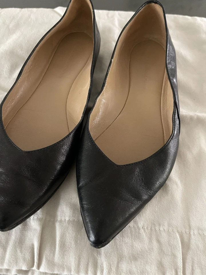 Balenciaga Paris Leather Ballet Flats - Image 3 of 4