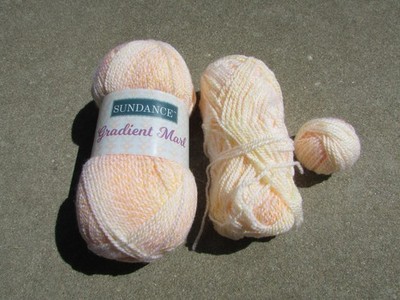 1+ Sundance Gradient Marl Yarn Sunshine 3 Wt 270 Yd ea Yellow Orange Acrylic