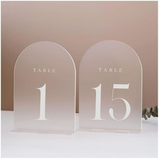Stylish Arch Acrylic Signs for Wedding Centerpiece