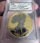 Silver Eagle ICG Brilliant Uncirculated Black Ruthenium and Rose Gold 1 of 1500